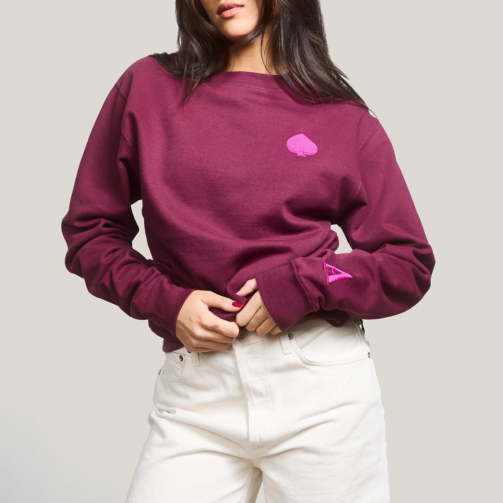 ♠️ Ace of Spades Crewneck Sweatshirt ♠️ Model