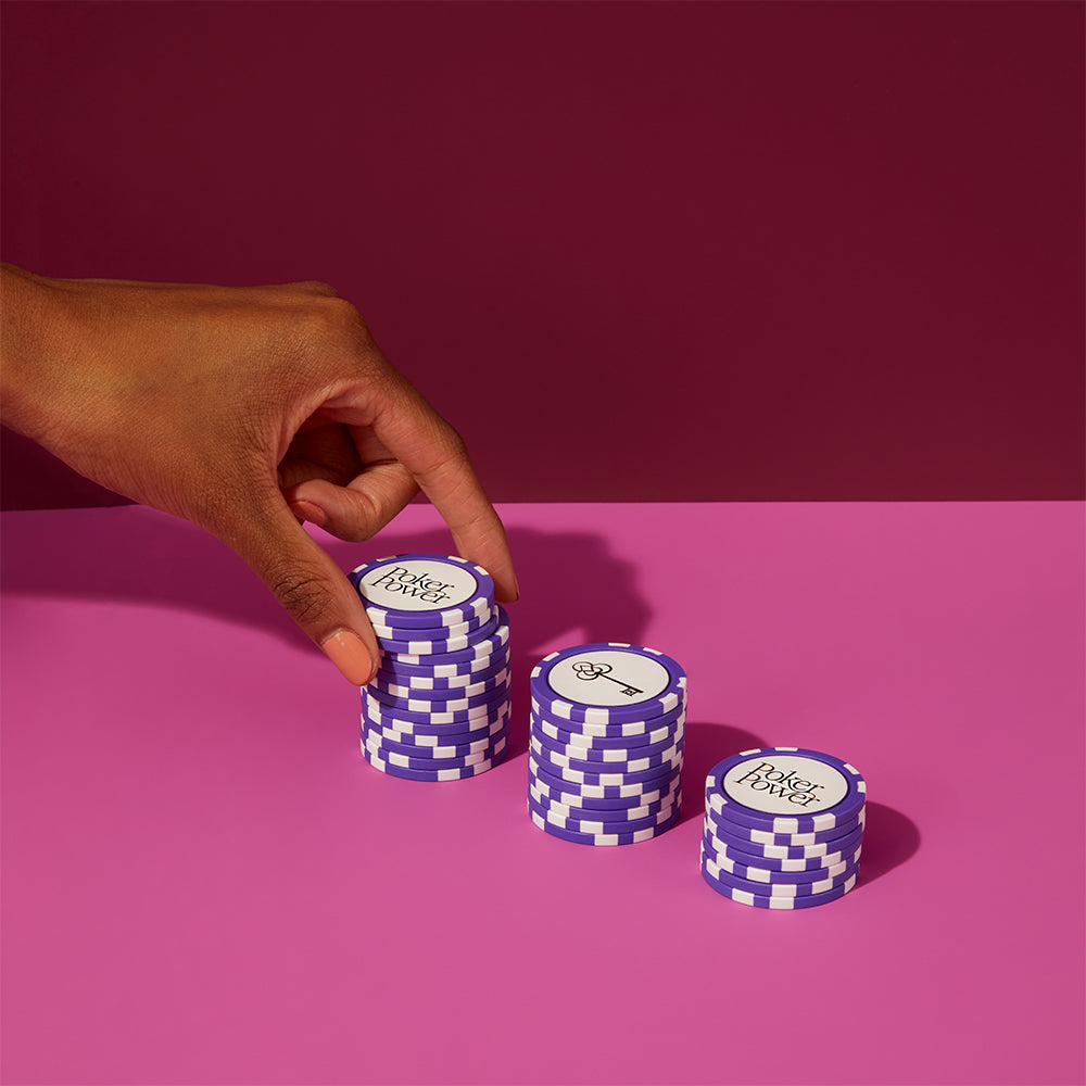 Bet-on-Yourself Poker Chips - Purple 3