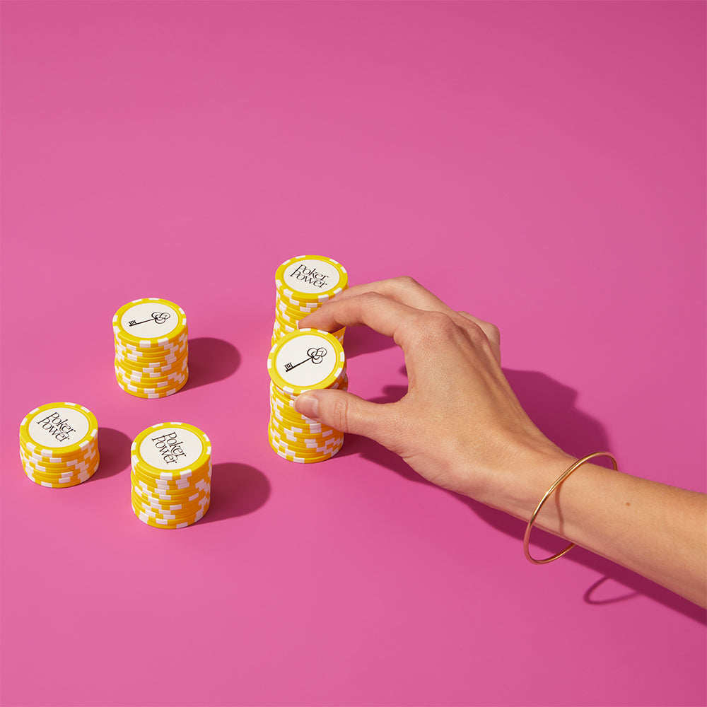 Bet-on-Yourself Poker Chips - Yellow 1