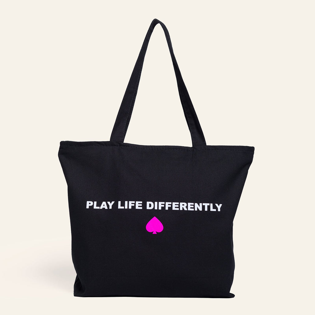 Play Life Differently Tote Bag Back