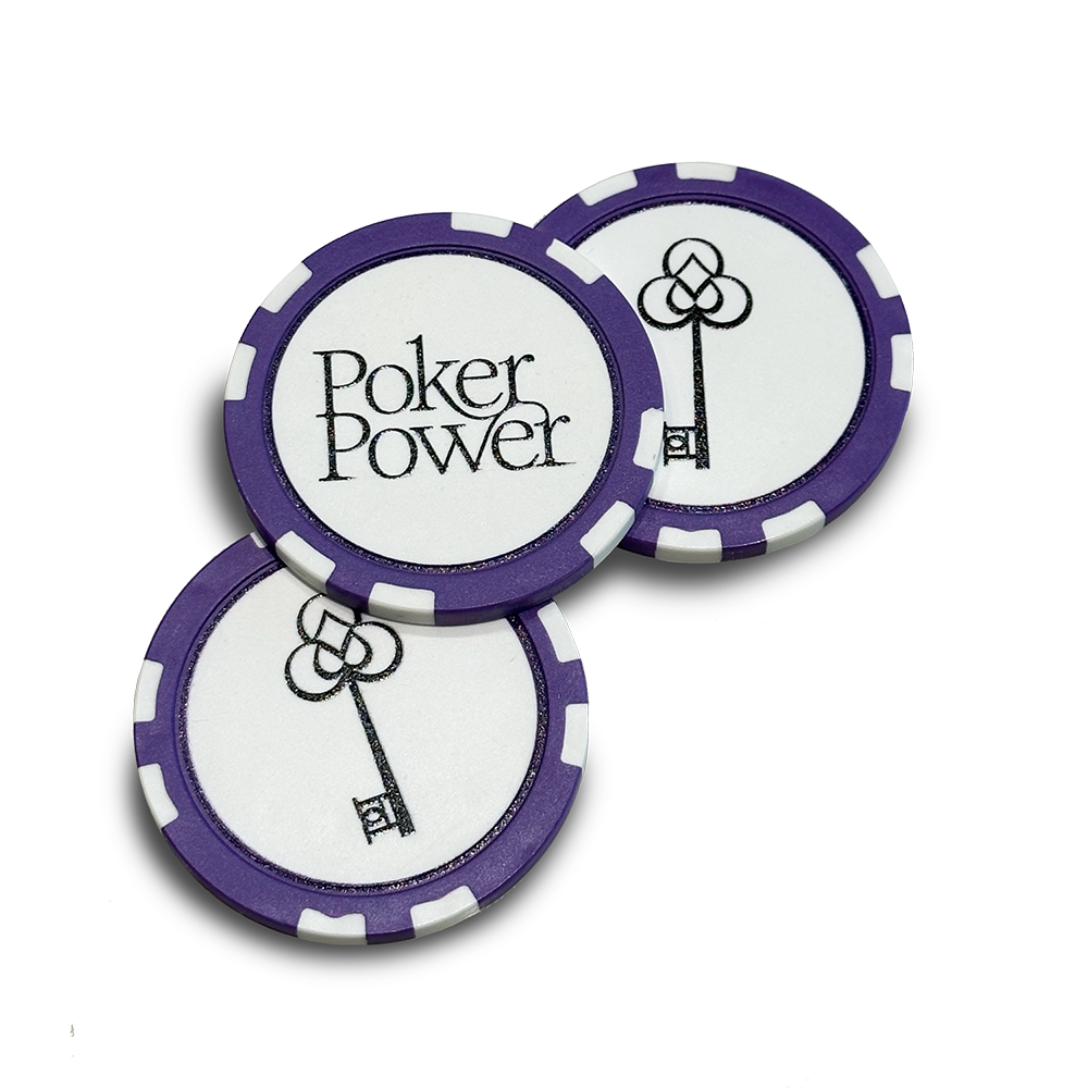 Bet-on-Yourself Poker Chips - Purple All