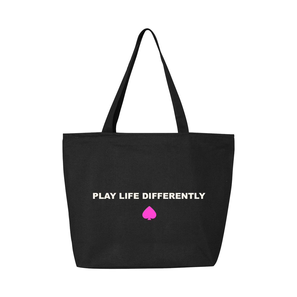 Play Life Differently Tote Bag Back